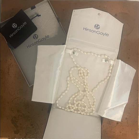 HinsonGayle Jewelry - Elegant Long White Freshwater Pearl Necklace 65”